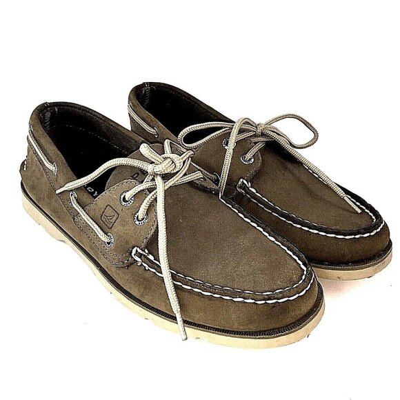 Sperry Top-Sider Mens Tan Leather Boat Shoes sz 7.5 M US EUC - Picture 3 of 12